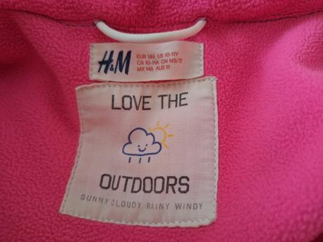 Softshellova bunda, h&m,146