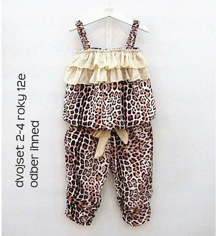 Dvojset, leopardí vzor, č. 90, 86