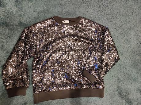 Flitrovaná mikina, zara,164