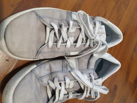 Calvin klein jeans - kožené tenisky, 43