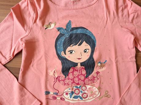 Tričko s dievčatkom, c&a,128