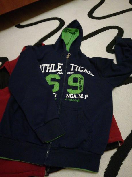 Obojstranná vesta + mikina, 140