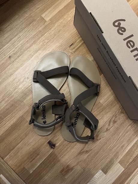 Barefoot sandále flexi olive green, be lenka,40