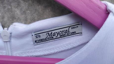 Letné šaty s kyticou kvetov, mayoral,116