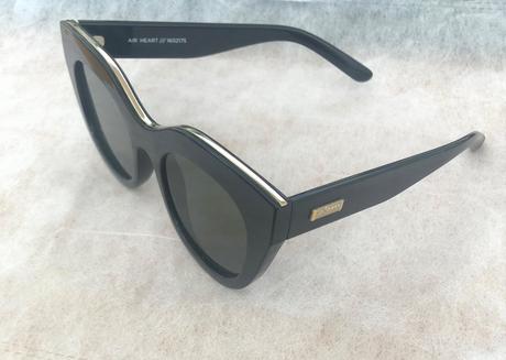 Módne čierno zlate okuliare, lespecs,