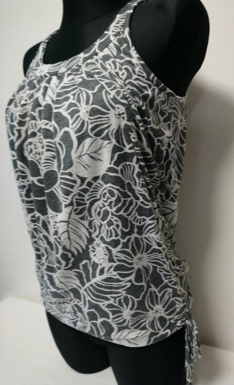 Dámsky sivo biely top, only, only,s