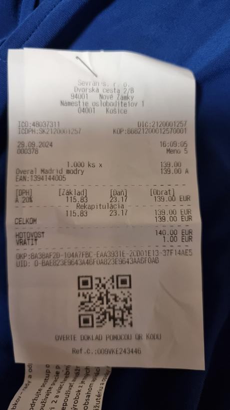 Overal top stav, chantall,l