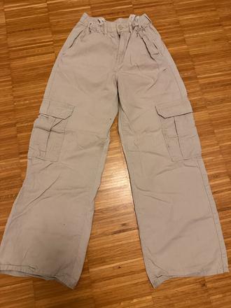 Chlapčenské bálónové wide leg nohavice, h&m,152