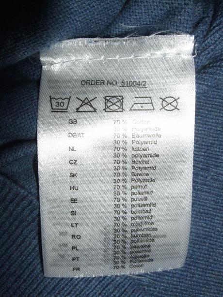 Jemný modrý sveter colours of the world, takko,s