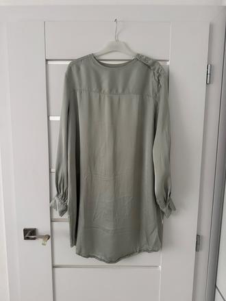 Satenove šaty, h&m,38