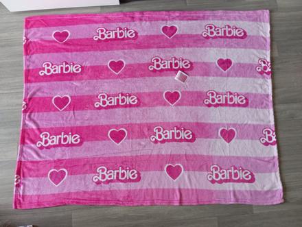 Barbie deka 120x150cm so srdiečkami, 
