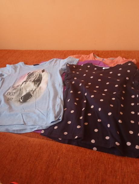 Tričká 10ks s krátkym rukávom 146/152, 146