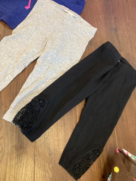 Leginky 2ks+tricko 110/116, h&m,110