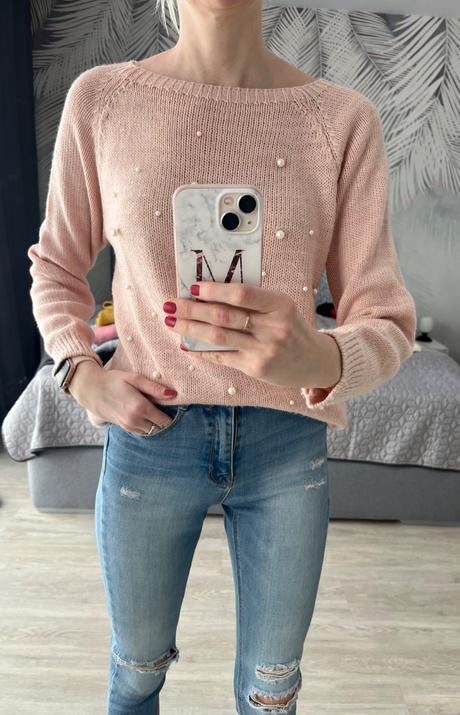 Sveter s perlickami, s