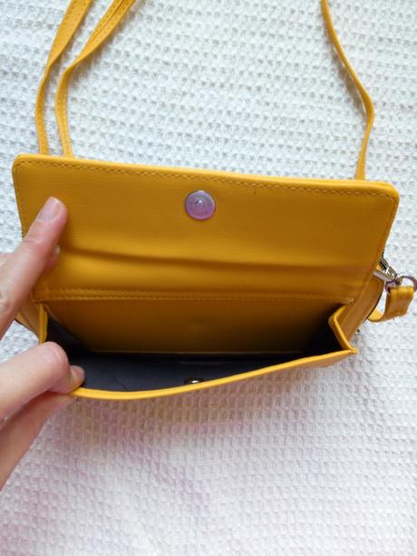 Malá žltá crossbody kabelka, 