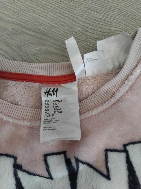 Pyžamovy vrch -teply 122, h&m,122