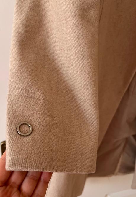 Béžový vlnený kabát, reserved, xs/34, reserved,xs