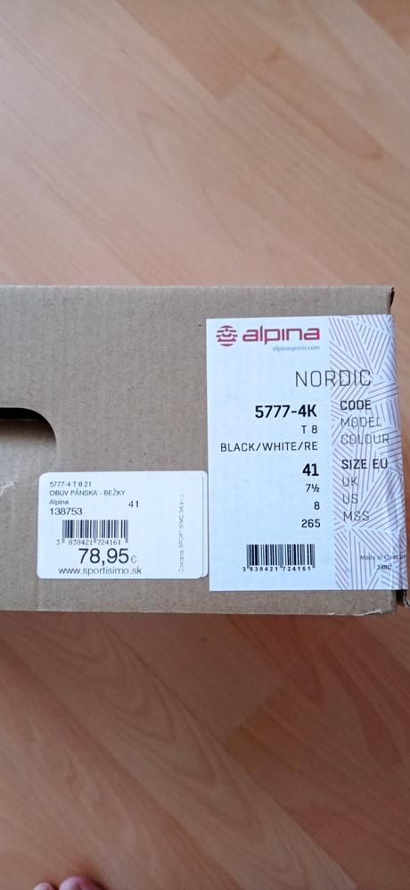 Bežkárske topánky, alpina,41