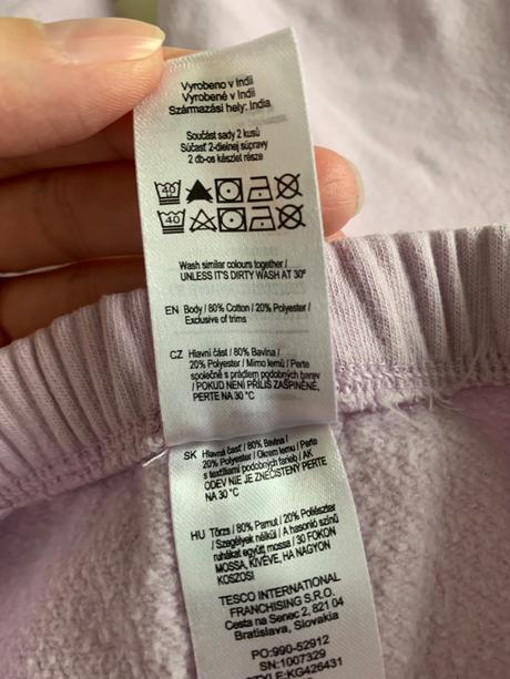 Dojčenské zateplené tepláky 2ks, f&f,62