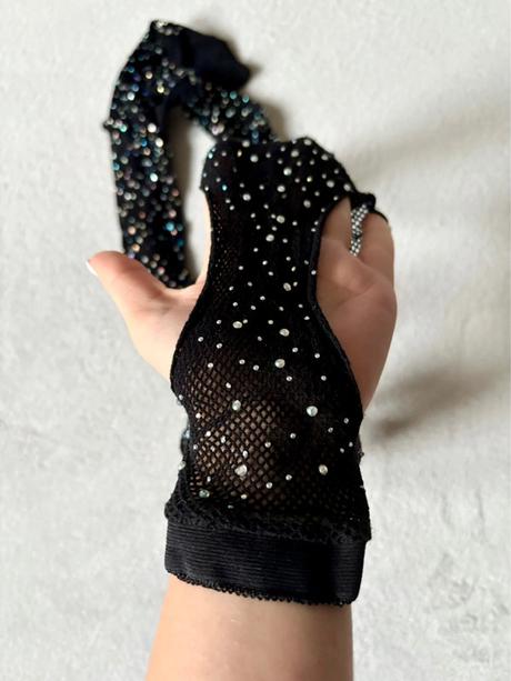 Dámske sieťované pančuchy s podväzkovým efektom a, 