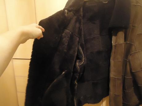 Kožena a kožušinova bunda, kožuch kcero, xl