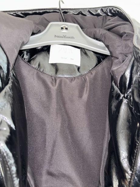 Lakovaný kabát zara 158/164, zara,164