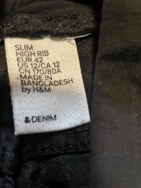 Tehotenské rifle, h&m,42