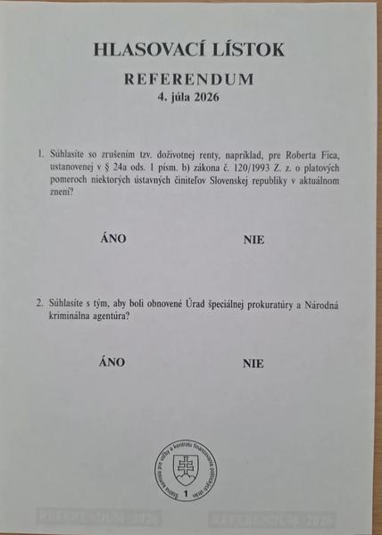 Boli ste hlasovať v dnešnom referende?