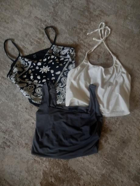 Crop topy spolu, new yorker,l
