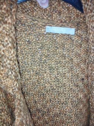 Horčicový kardigan, s