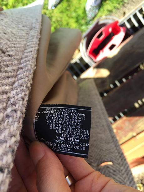 Melirovany vlneny kabat, c&a,42