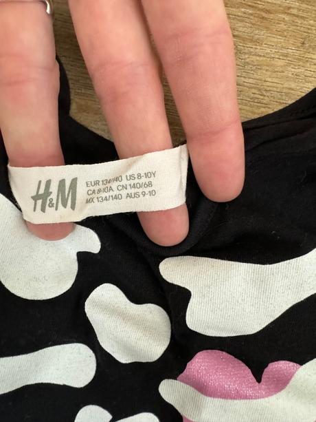 Nočná košeľa kostra 8-10r., h&m,134