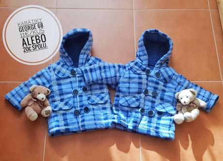 Kabátiky pre dvojičky george 68, george,68