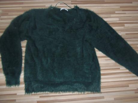 Sveter huňatý, mango,m