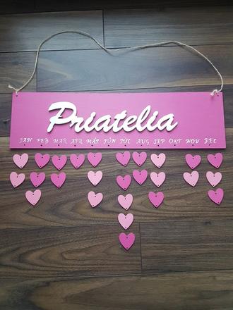 Dekoracia rodinný  kalendar, 