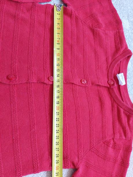 Svetrik červený h&m vel.92, h&m,92