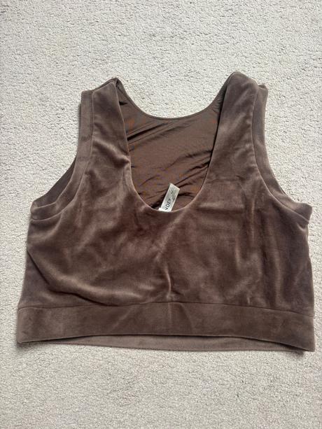 Lindex velúrový croptop, lindex,l