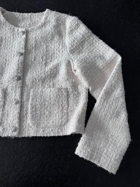 H&m - tvídový kabátik, h&m,s