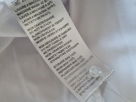 Biela elast.blúzka s modrými legami a golierom s, s