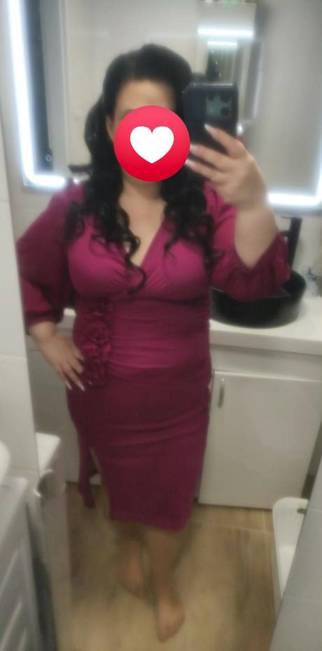 Nádherné baklažánove šaty xxl, xxl