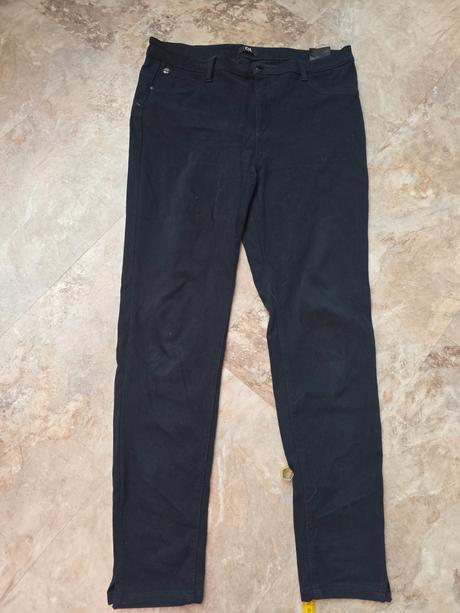 Tmavomodré elastické nohavice 44, 44