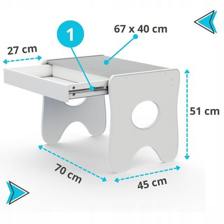 Stolík so stoličkou a priestrannou zásuvkou ružový,