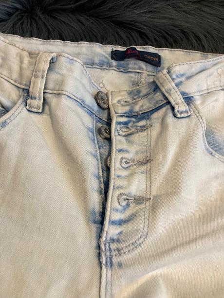 Rifle značka cropp - veľ. s / 36 - vysoký pás, s