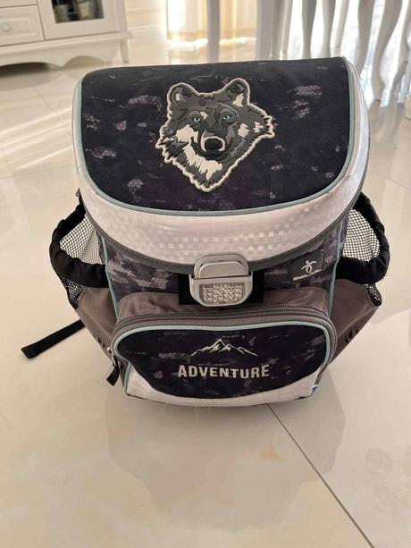 Školská taška vlk belmil + minecraft box na zošity, 