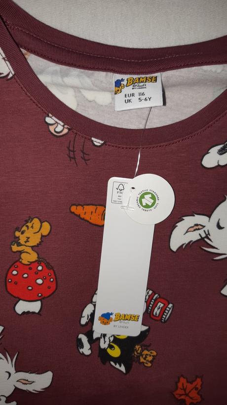 Lindex tunika bamse v.116, lindex,116