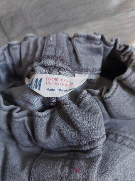 Dievčenské nohavice, h&m,110