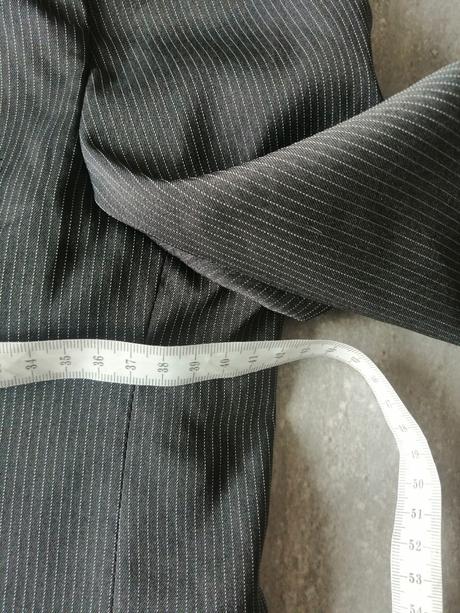 Pásikavé čierne sako caa, v140, 9-10r., c&a,140