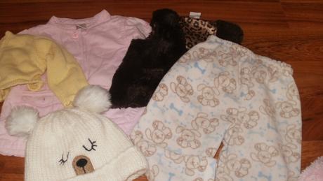 Balík vecí dievčatko jeseň/ zima17 ks veľkosť 80, 68–80