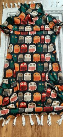 Krátke, rolákové šaty s vreckami miss style, m