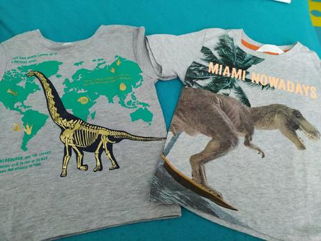 Tričká dino, h&m,98